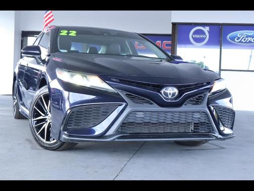 Blue 2022 Toyota Camry SE