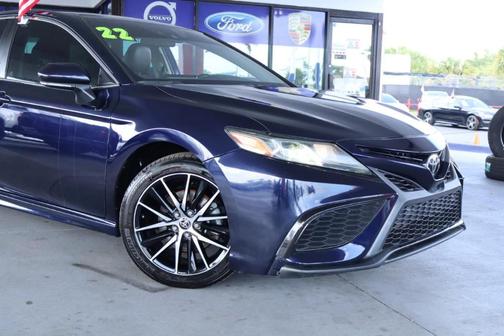 Blue 2022 Toyota Camry SE