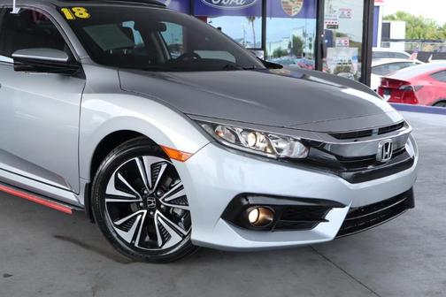 Silver 2018 Honda Civic EX-T
