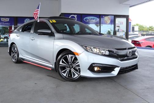 Silver 2018 Honda Civic EX-T