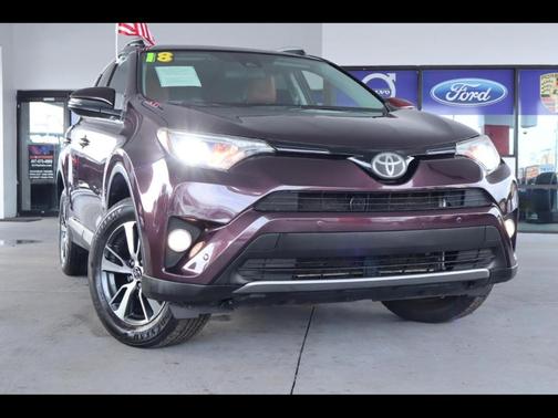 Maroon 2018 Toyota RAV4 XLE