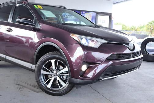 Maroon 2018 Toyota RAV4 XLE
