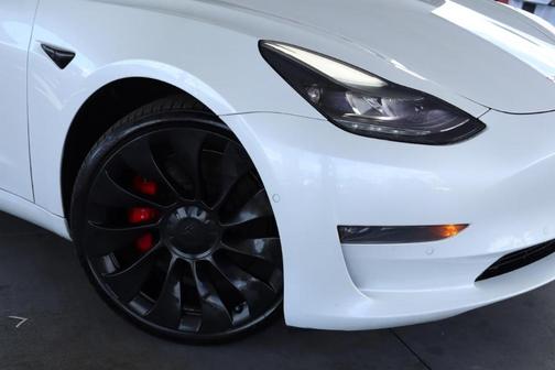 White 2022 Tesla Model 3 Performance