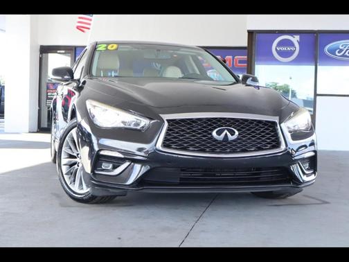 Midnight Black 2020 INFINITI Q50 3.0t LUXE