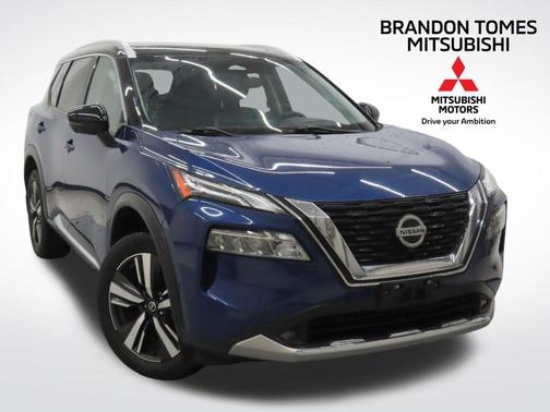 Blue / Black 2021 Nissan Rogue Platinum