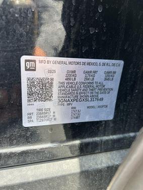 Black Metallic 2025 Chevrolet Equinox 1LT
