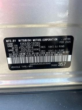 Alloy Silver Metallic 2025 Mitsubishi Outlander Sport SE