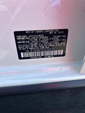 Crystal White Pearl 2025 Subaru Crosstrek Premium
