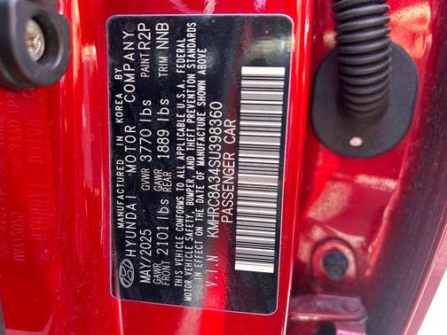 Ultimate Red 2025 Hyundai VENUE SEL