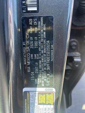 Gray 2025 Kia K4 LXS