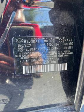 Abyss Black 2025 Hyundai SONATA SEL