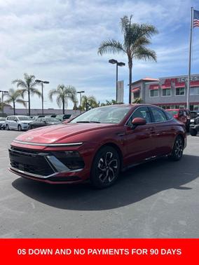 Ultimate red 2025 Hyundai SONATA SEL