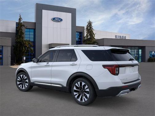 SPACE WHITE METALLIC 2026 Ford Explorer Platinum