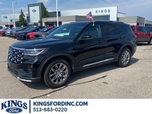 Black Metallic 2025 Ford Explorer Platinum