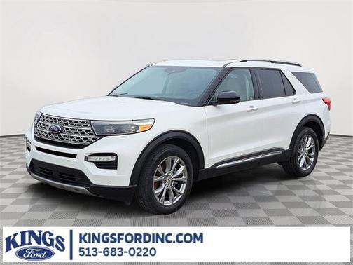 Star White Metallic Tri-Coat 2022 Ford Explorer Limited