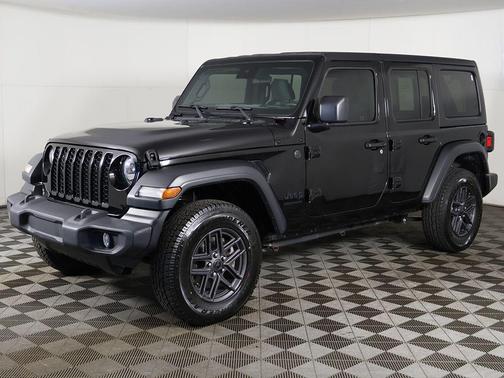 Black 2024 Jeep Wrangler Sport S
