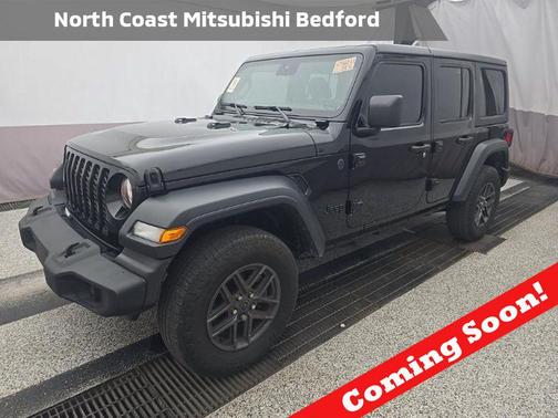 Black 2024 Jeep Wrangler Sport S