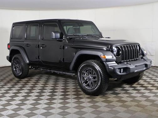 Black 2024 Jeep Wrangler Sport S