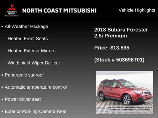 Venetian Red Pearl 2018 Subaru Forester 2.5i Premium