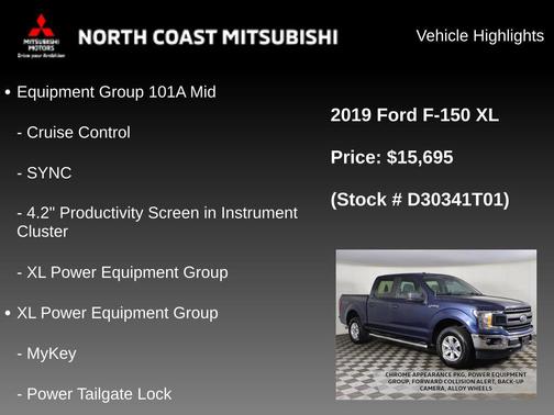 Blue 2019 Ford F-150 XL