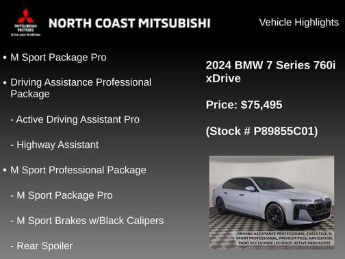 Brooklyn Grey Metallic 2024 BMW 760 xDrive
