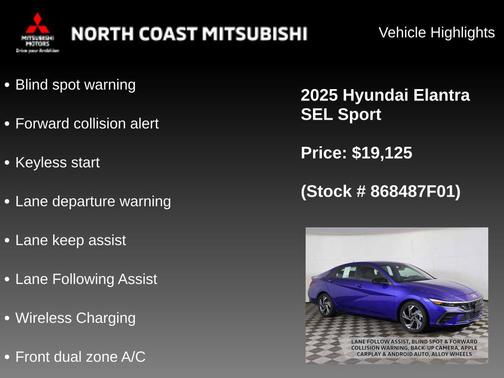 Intense Blue 2025 Hyundai ELANTRA Sport