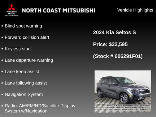 Gravity Gray 2024 Kia Seltos S