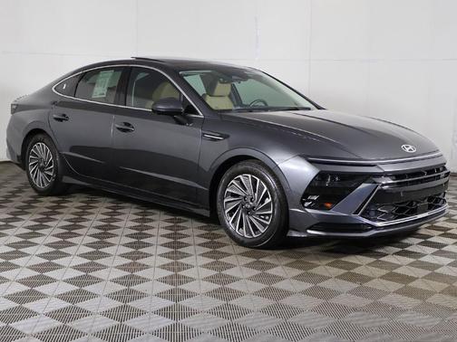Portofino Gray 2025 Hyundai SONATA Hybrid Limited