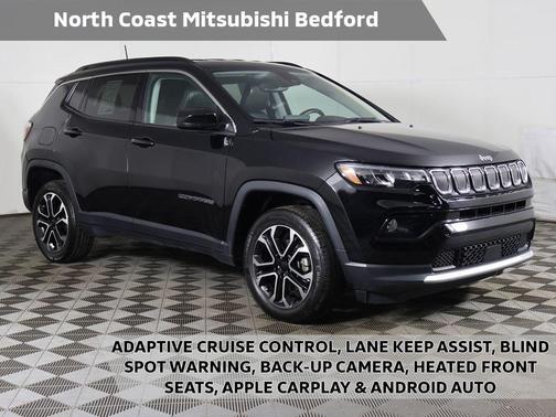Diamond Black Crystal Pearlcoat 2022 Jeep Compass Limited