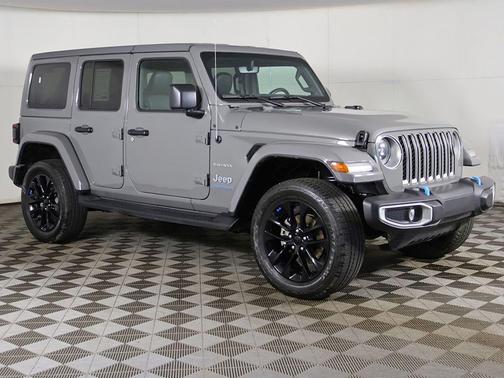 Sting-Gray Clearcoat 2023 Jeep Wrangler 4xe Sahara