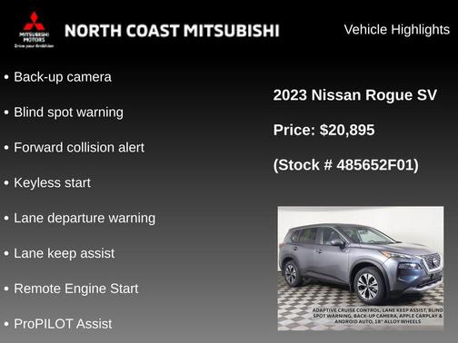 Gun Metallic 2023 Nissan Rogue SV