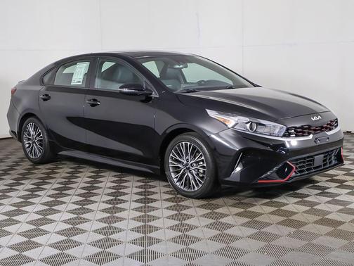 Aurora Black 2023 Kia Forte GT-Line