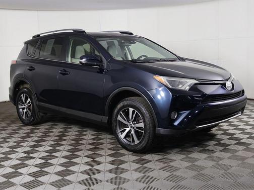 Blue 2017 Toyota RAV4 XLE