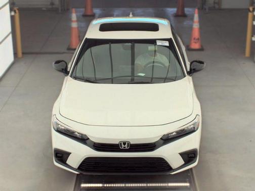 Platinum White Pearl 2025 Honda Civic Hybrid Sport