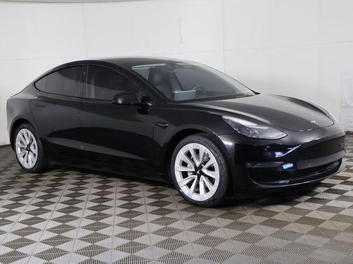 Solid Black 2022 Tesla Model 3 Long Range