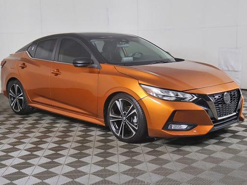 Monarch Orange Metallic/Super Black 2023 Nissan Sentra SR