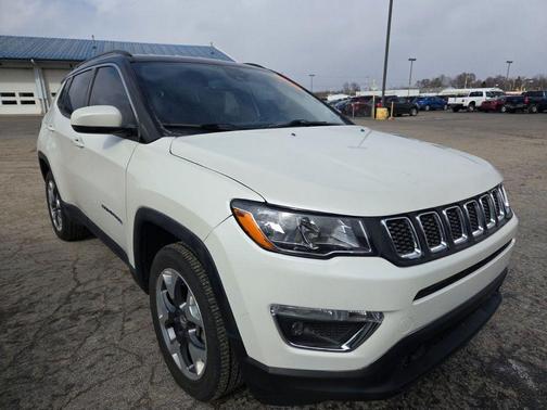 Pearl White Tri-Coat 2021 Jeep Compass Limited