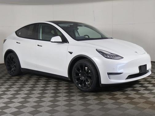 Pearl White Multi-Coat 2021 Tesla Model Y Long Range Dual Motor All-Wheel Drive