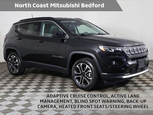 Diamond Black Crystal Pearlcoat 2022 Jeep Compass Limited