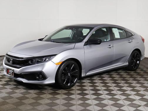Lunar Silver Metallic 2020 Honda Civic Sport