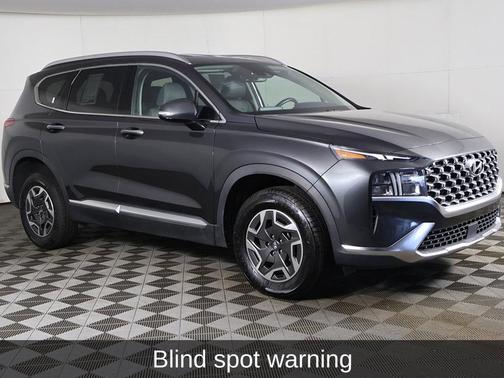 Portofino Gray 2023 Hyundai SANTA FE HEV Blue