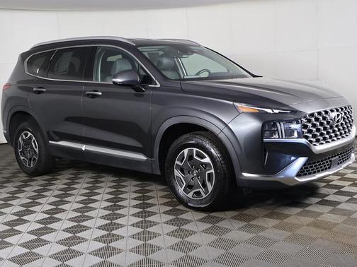 Portofino Gray 2023 Hyundai SANTA FE HEV Blue
