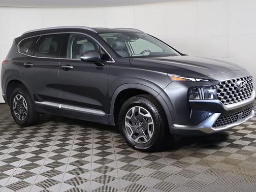 Portofino Gray 2023 Hyundai SANTA FE HEV Blue