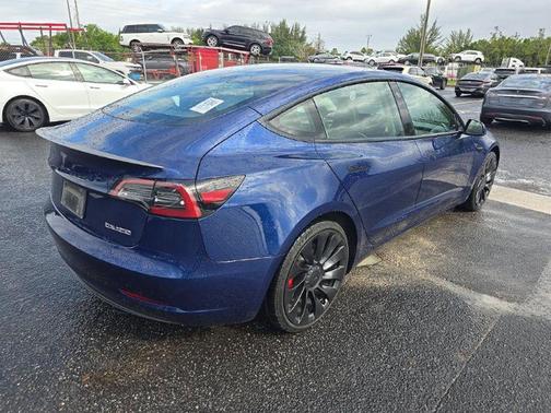 Deep Blue Metallic 2023 Tesla Model 3 Performance