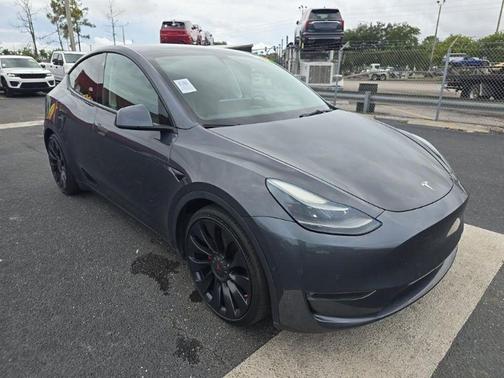 Gray 2022 Tesla Model Y Performance Dual Motor All-Wheel Drive
