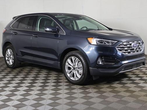 Blue Metallic 2023 Ford Edge Titanium