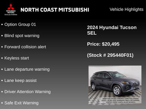 Dark Gray Metallic 2024 Hyundai TUCSON SEL