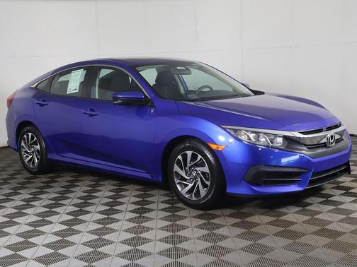 Blue 2017 Honda Civic EX