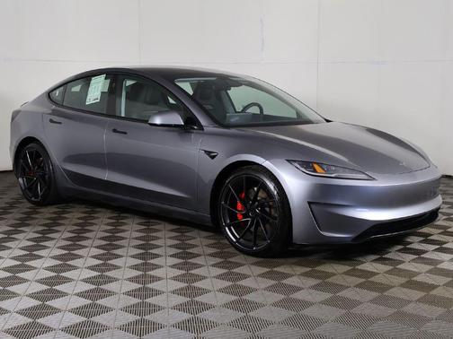 Stealth Grey 2024 Tesla Model 3 Performance
