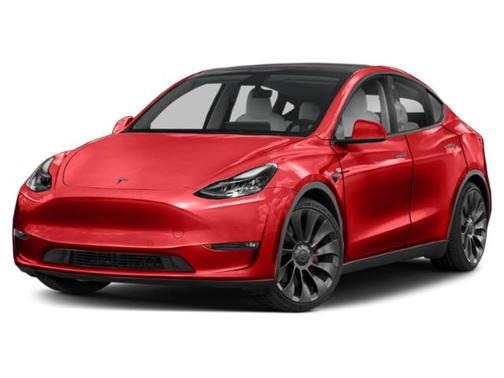 Red Multi-Coat 2023 Tesla Model Y Long Range Dual Motor All-Wheel Drive